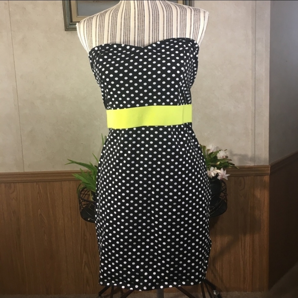 Polka dot mini dress